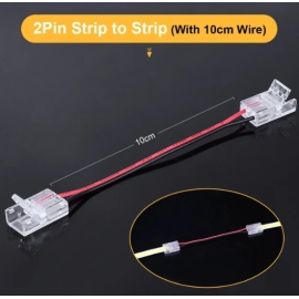 ZŁĄCZKA DO TAŚM LED COB MONO 8mm dwustronna z przewodem EC79194 ULAC311