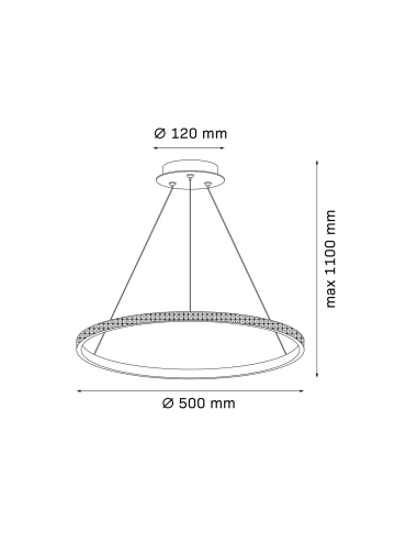 Lampa wisząca DIANA 338204