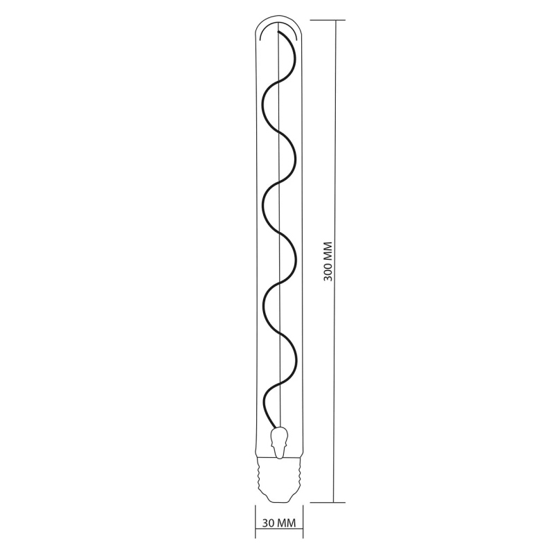 Żarówka LED E27 FILAMENT T30 4,5W DecoVintage Amber 2200K – 331335