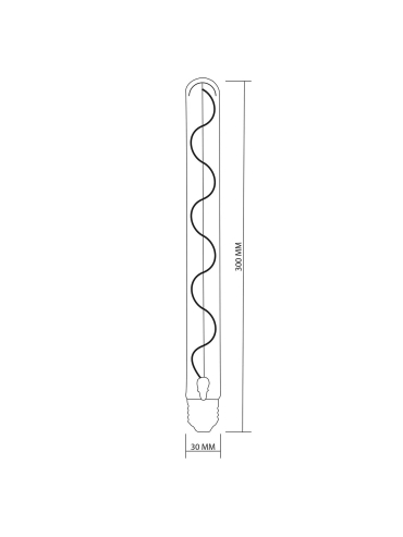 Żarówka LED E27 FILAMENT T30 4,5W DecoVintage Amber 2200K – 331335