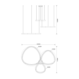 Lampa wisząca LIRIA MS756090