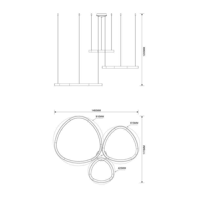 Lampa wisząca LIRIA MS756090