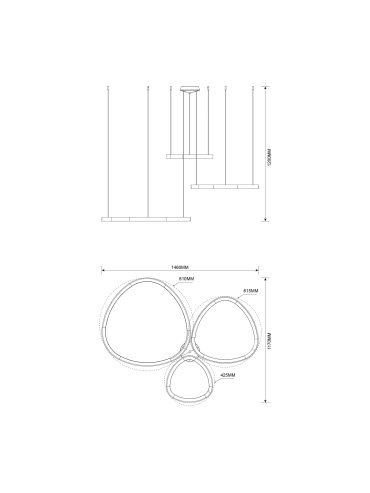 Lampa wisząca LIRIA MS756090
