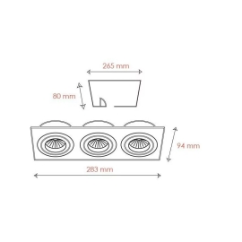 Oprawa sufitowa MINI KATLI 3056