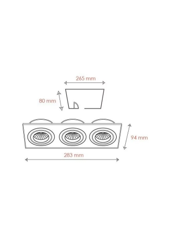 Oprawa sufitowa MINI KATLI 3056