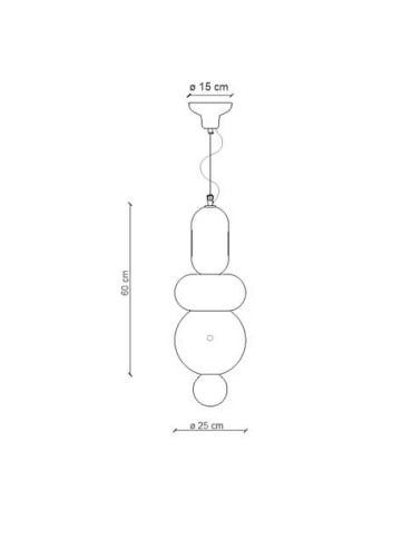 Lampa wisząca BUMBUM C2752