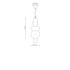 Lampa wisząca BUMBUM C2755