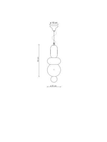 Lampa wisząca BUMBUM C2755