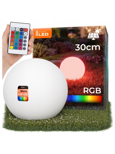 Lampa solarna KULA RGB+PILOT IP65 30CM 7141
