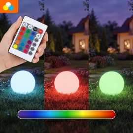 Lampa solarna KULA RGB+PILOT IP65 40CM 7142