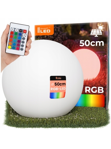 Lampa solarna KULA RGB+PILOT IP65 50CM 7143