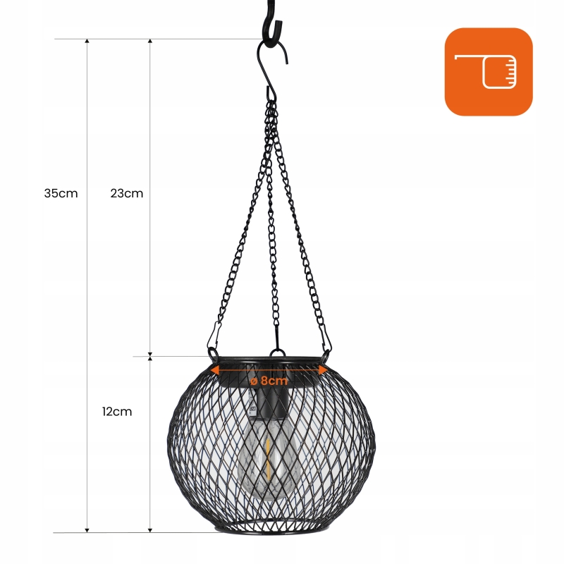 Lampiony solarne LED IP44 (2 SZT) 5923