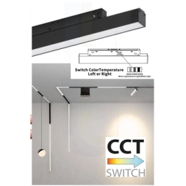 OPRAWA MAGNETYCZNA 30CM 12W 3000K CZARNA 10011