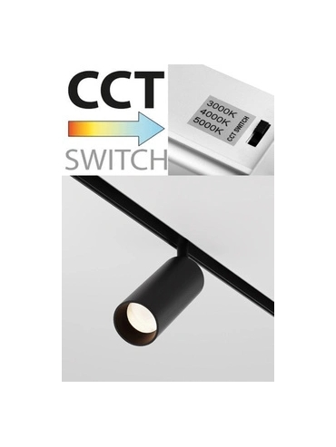 REFLEKTOR 12W 3000K CZARNY 10014