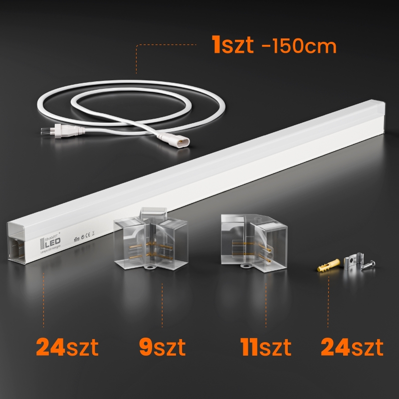 Hexagon do garażu LED 192W 5000K 5420
