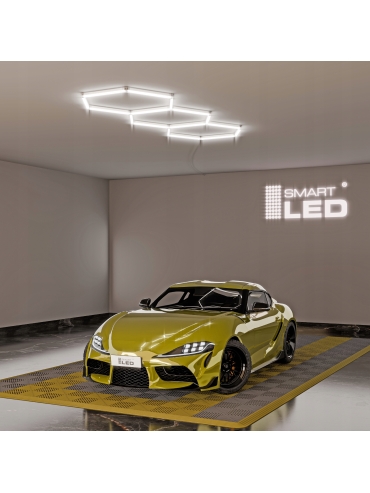 Hexagon do garażu LED 128W 6000K 5433