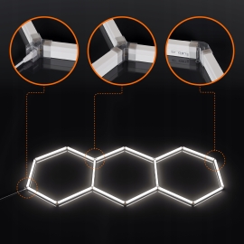 Hexagon do garażu LED 128W 6000K 5433