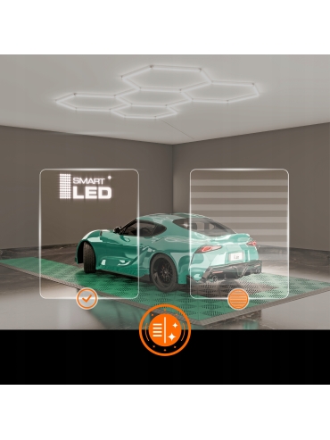 Hexagon do garażu LED 128W 4000K 5432