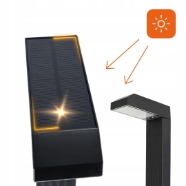 Słupki solarne LED CCT IP65 (ZESTAW 2SZT) 5743
