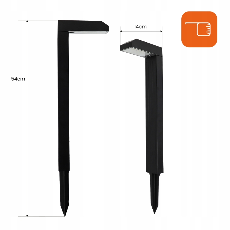 Słupki solarne LED CCT IP65 (ZESTAW 2SZT) 5743