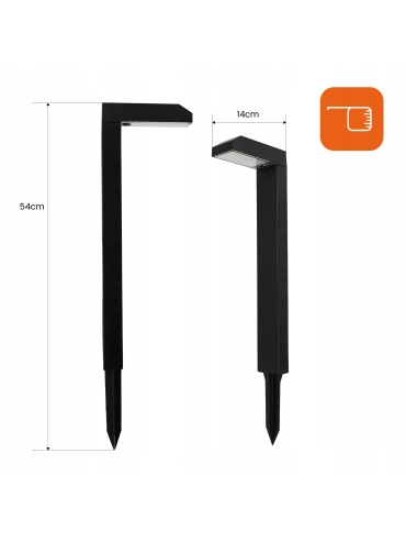 Słupki solarne LED CCT IP65 (ZESTAW 2SZT) 5743