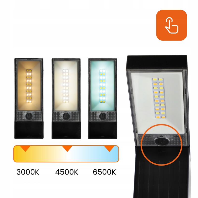 Słupki solarne LED CCT IP65 (ZESTAW 2SZT) 5743