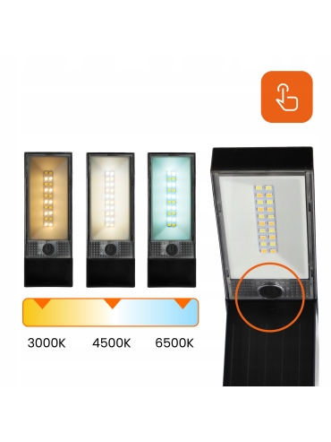Słupki solarne LED CCT IP65 (ZESTAW 2SZT) 5743