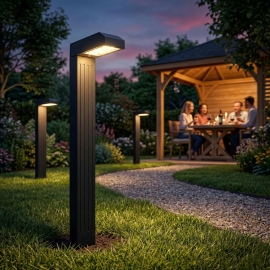 Słupki solarne LED CCT IP65 (ZESTAW 2SZT) 5743