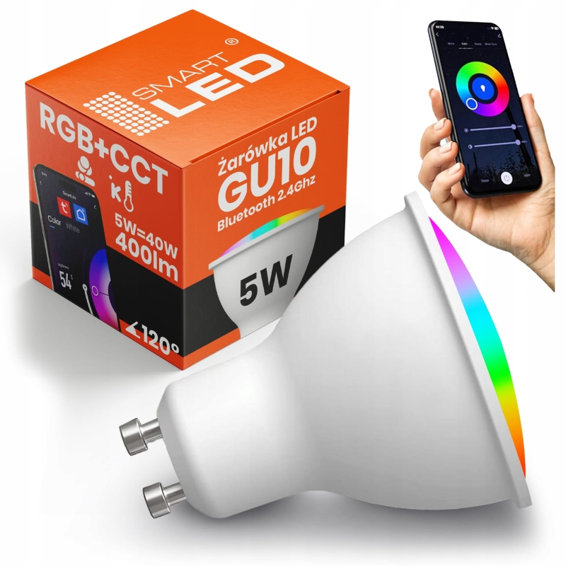 Żarówka LED GU10 RGB CCT 5W TUYA SMART